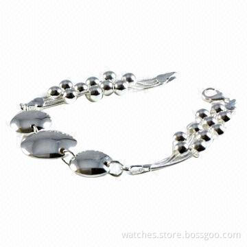 Fashionable Chrome-plated Bracelet, Made of Brass and Zinc Alloy, OEM/ODM Orders Welcomed